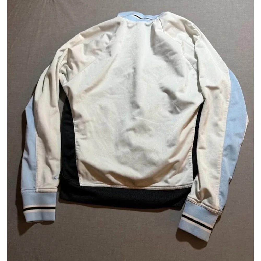 Vintage Nike Sweater Boys XL Blue Striped Full Zip Long‎ Sleeve.
